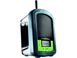 Festool Baustellenradio BR10, 10,8-18V Akku-Be- trieb, Bluetooth-Schnittstelle mit Telefon-Frei- sprechfunk.AUX-IN zum Anschluß mobiler Endgeräte