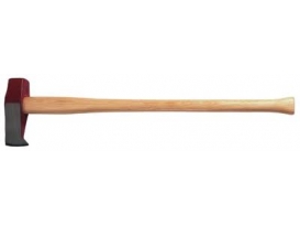 Ochsenkopf  Profi Spalthammer mit Wendenase, geschliffen, poliert, Kopf 3000g, große Schlag- fläche, Hickory-Stiel Knaufform 85cm