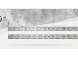 BMI Stahlmaßstab 20 cm biegsam 13 x 0,5 mm, Teilung mm, rostfrei