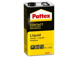 Pattex Contact Kraftkleber Classic Liquid, Kan.4,5kg, lösungsmittelhaltig, Verbrauch 250-350g m/² beidseitig, beständig bis +110°C