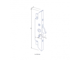 Einsteckgetriebe 200/3  9 mm ohne Stange m. Zunge links