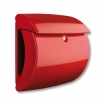 Briefkasten Piano 886 rot mit integriertem Zeitungsfach glänzende Oberfläche (AH11)